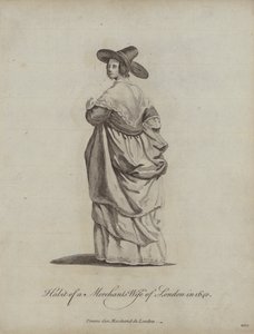1640年のロンドンの商人の妻の習慣 作： English School